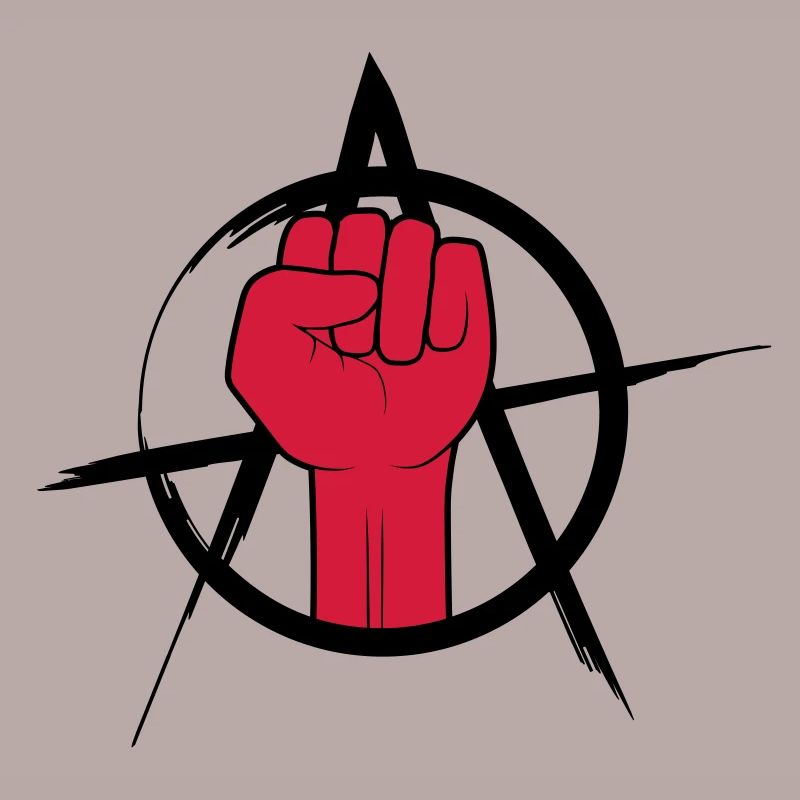 Conception de l'anarchie du logo Faust