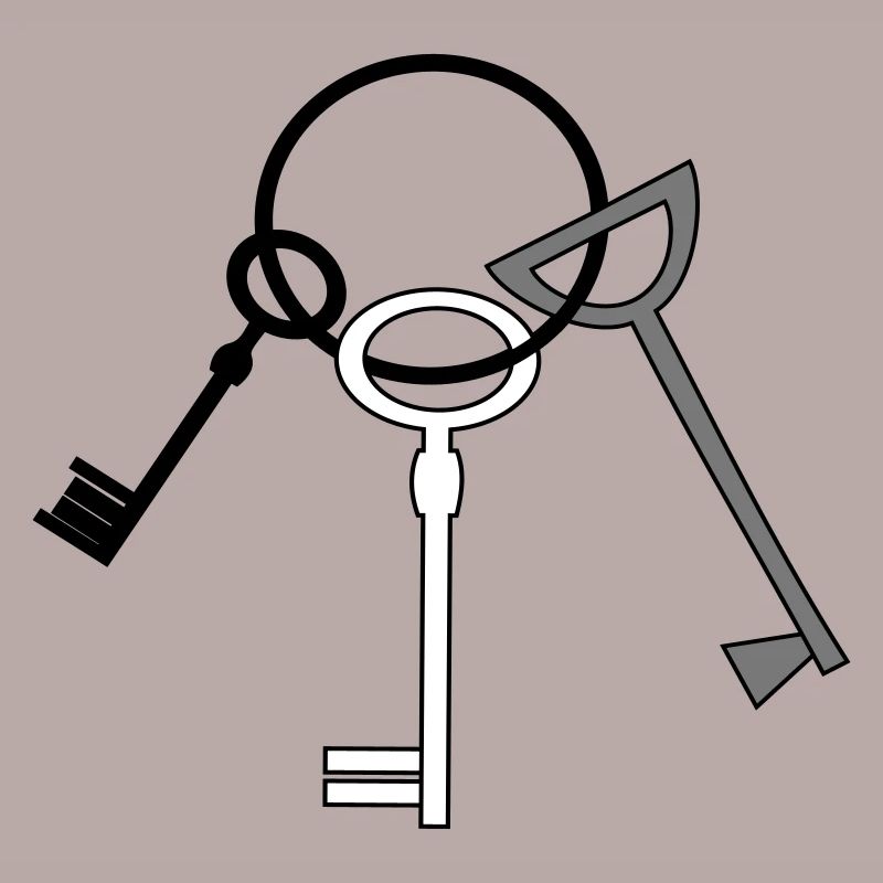 Keychain 3 key vector