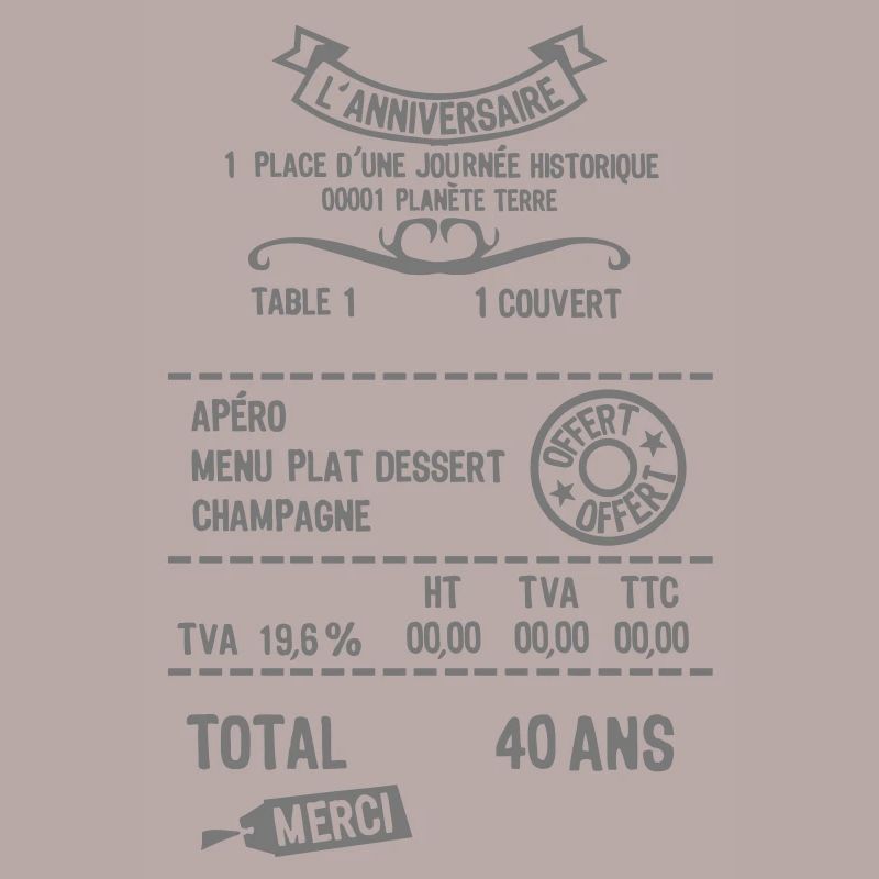 40 ans addition note resto restaur fact