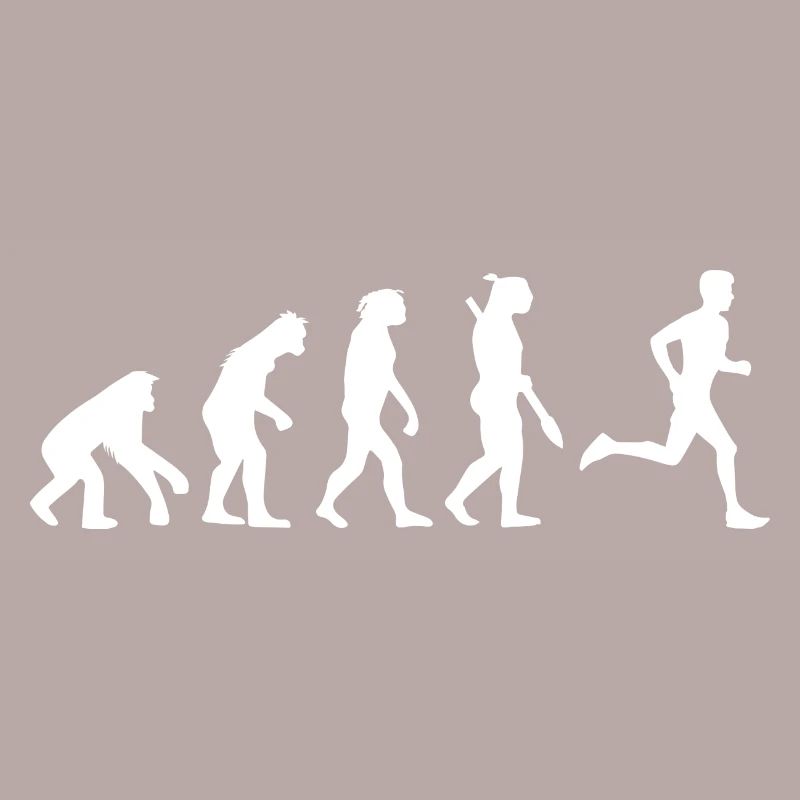 Evolution Laufen Affe Geschenk