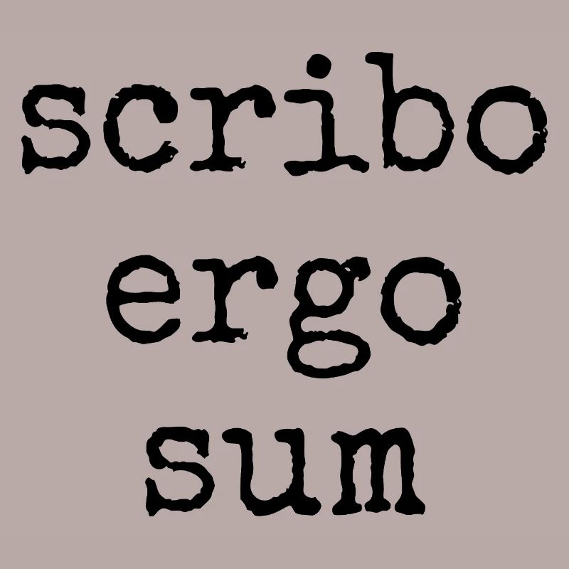 scribo ergo sum - ich schreibe also bin ich