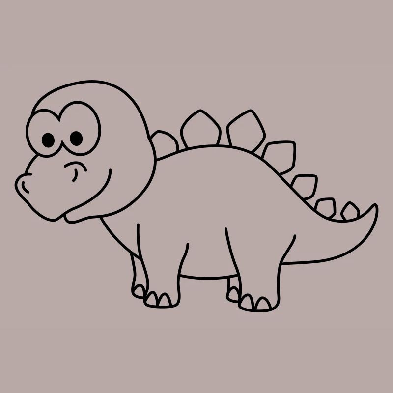 Dinosaur stegosaurus Comic