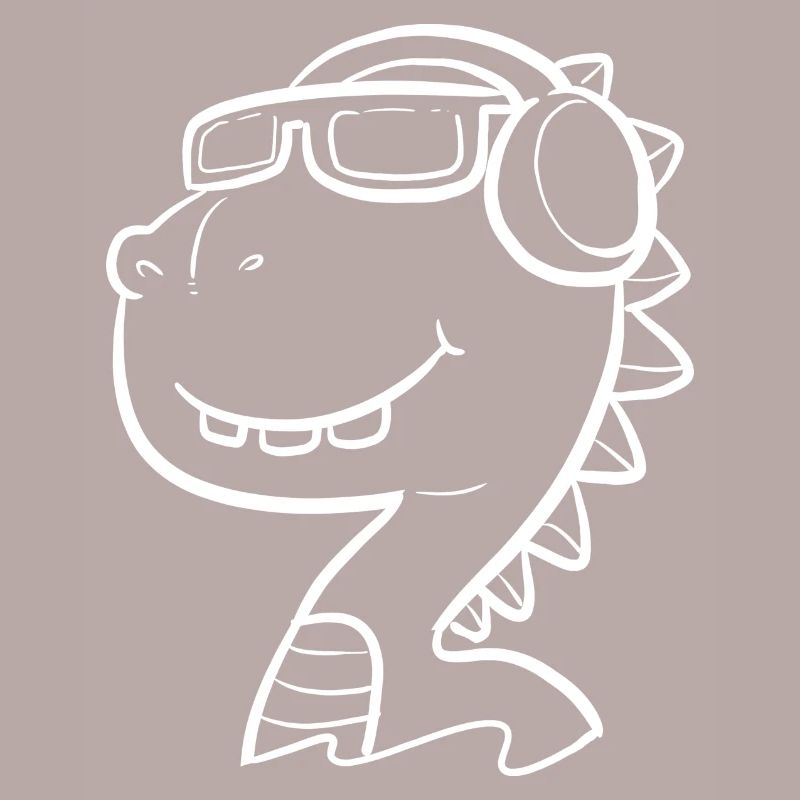 Cooles Dino. Unermäßiger oder kühl Gift