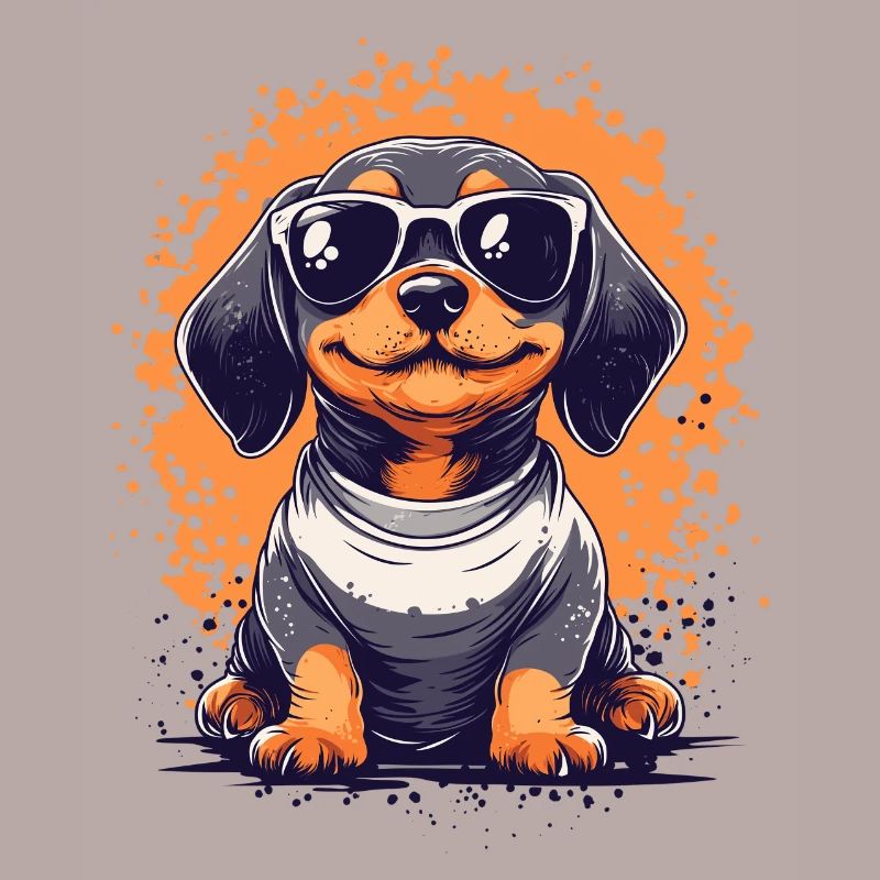 Dackel Welpe lustiger Hund Hunde