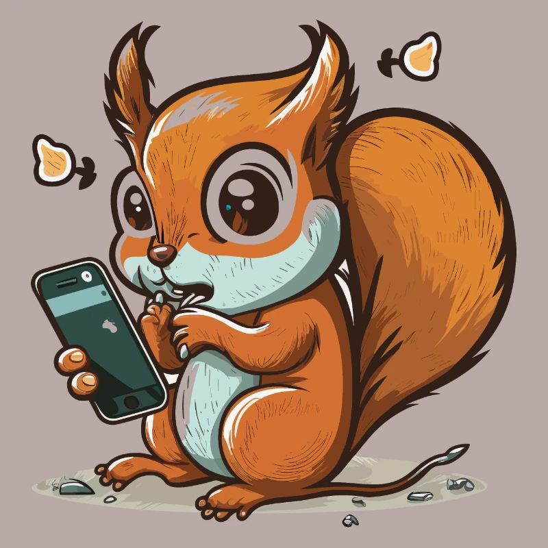 Scroll weiter, Eichhörnchen!