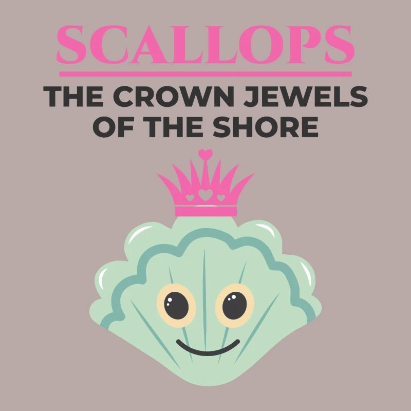 Scallop Seashells Collector Beachcomber Shellfish
