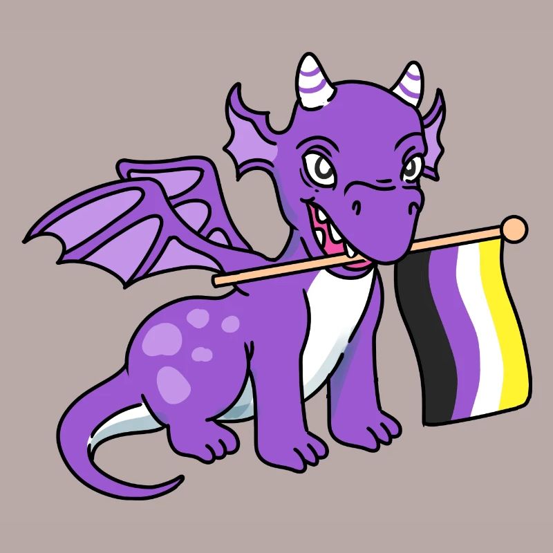 Nonbinary Pride Drache Nonbinary Pride