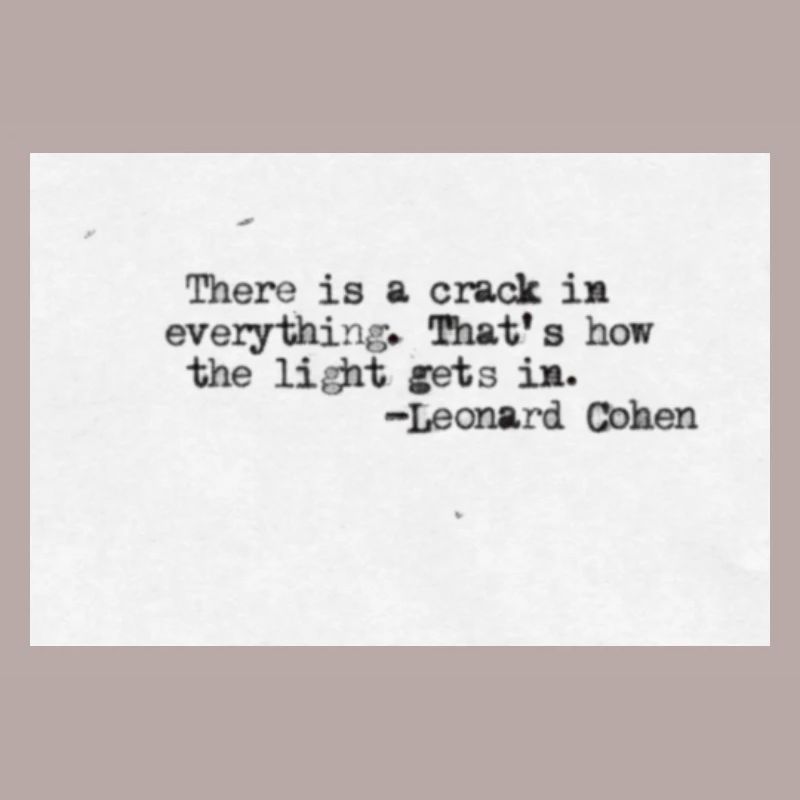 Quotedesign - Leonard Cohen