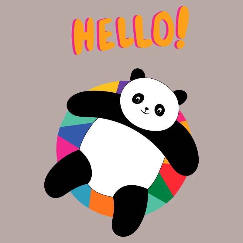 Chill Panda Says Hello - Gift Idea