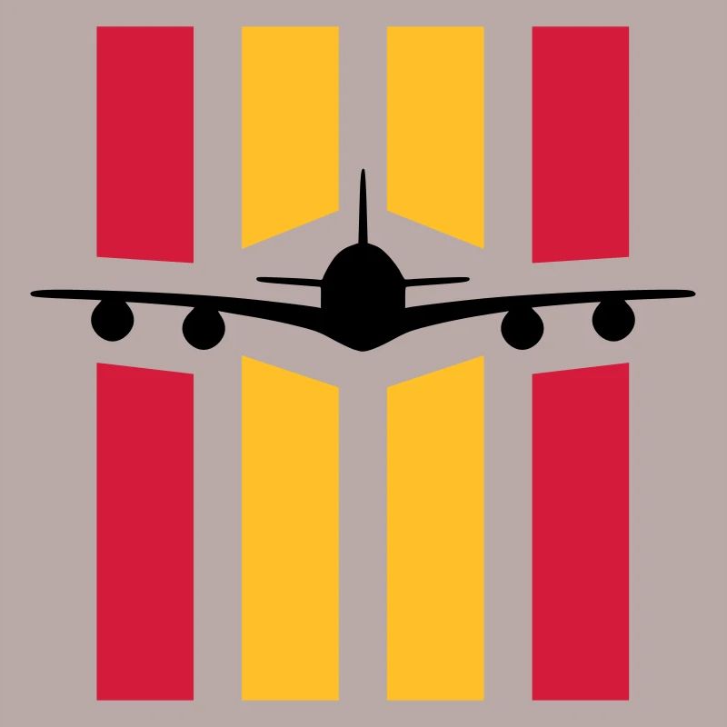 ★ Couleurs de conception modifiables ★ Avion devant 4 bandes