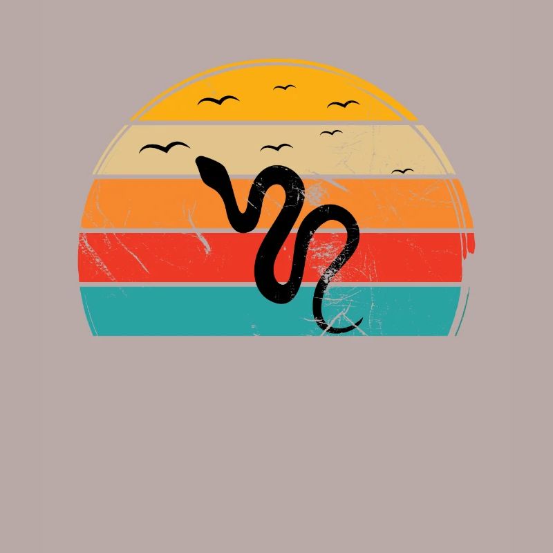 Snake Retro Reptile Python Idée cadeau