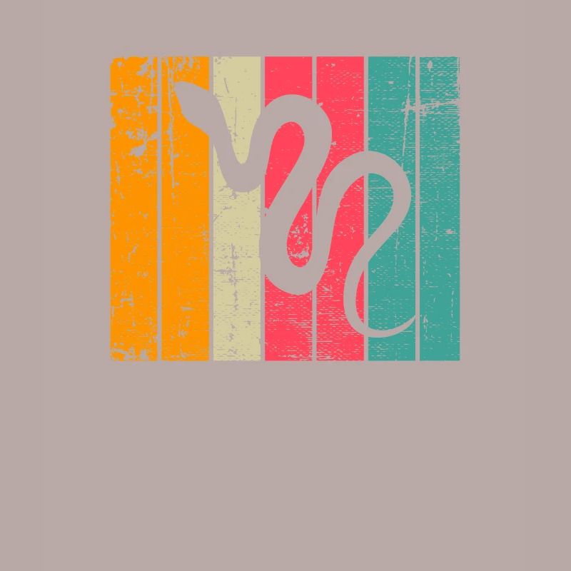 Snake Retro Reptile Python Idée cadeau