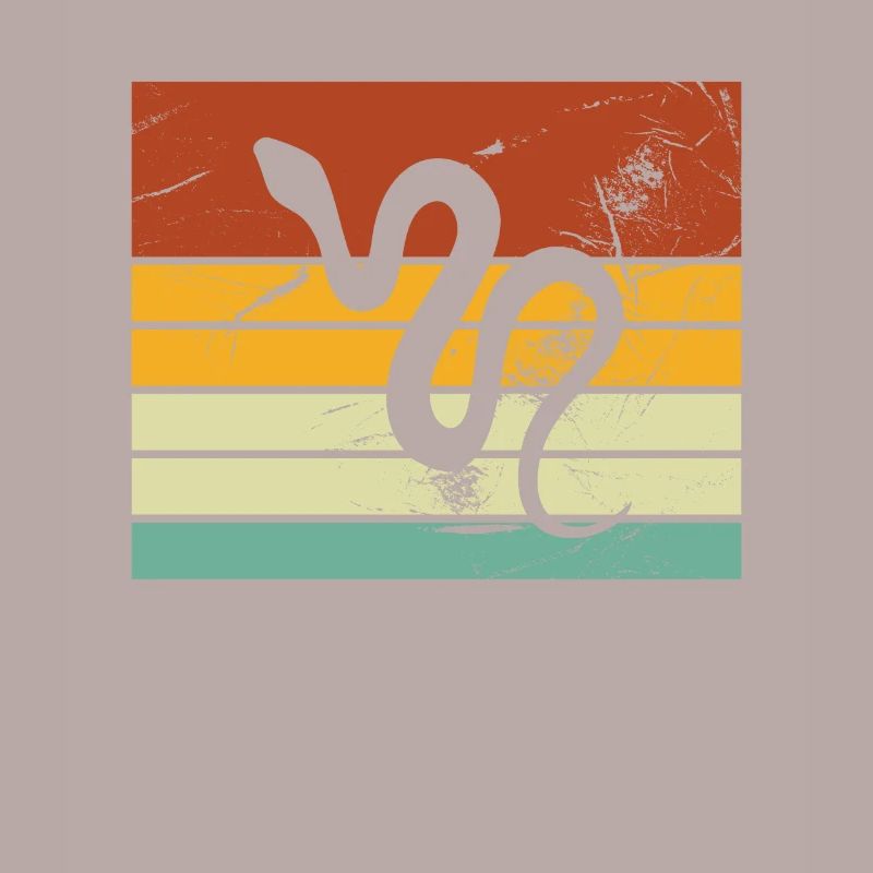 Snake Retro Reptile Python Idée cadeau