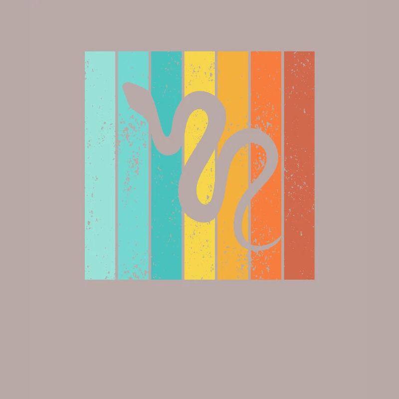 Snake Retro Reptile Python Idée cadeau