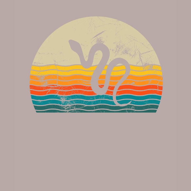 Snake Retro Reptile Python Gift idea