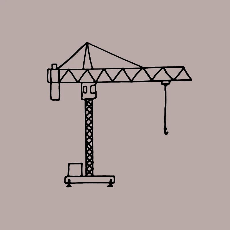 Chantier de construction de grues de construction