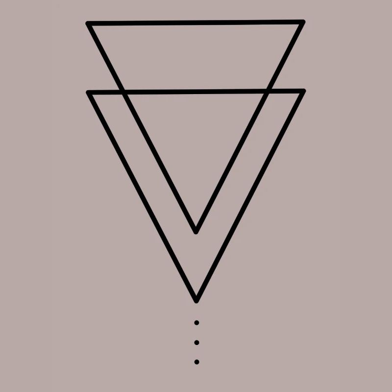 Montagnes de conception de triangle