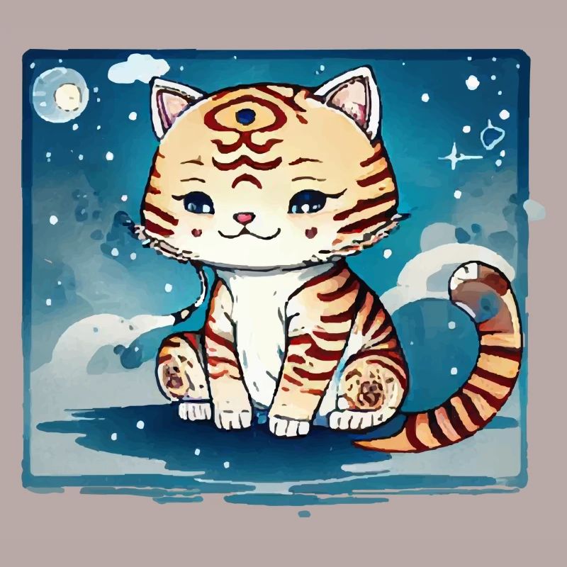 A cat design that couldn't be sweeter.