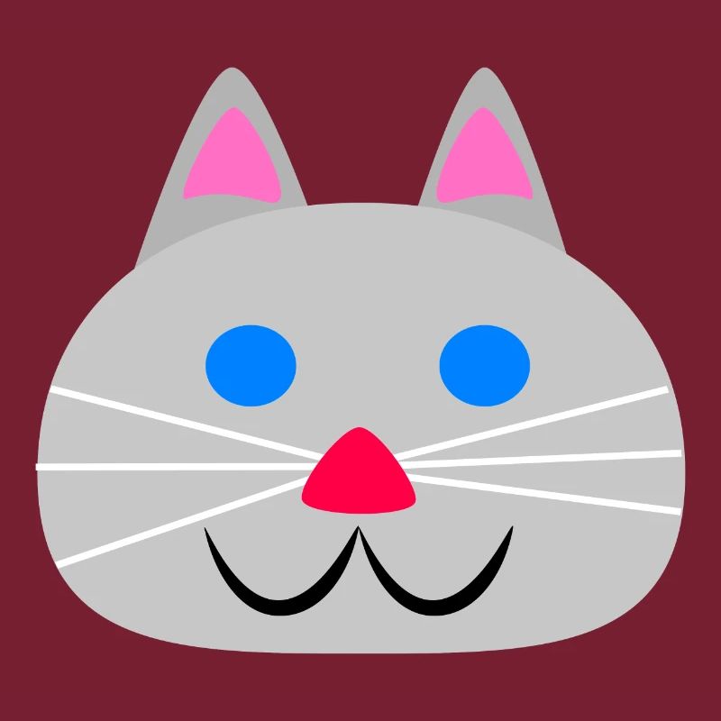 Visage de chat mignon