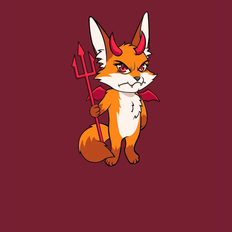 Fox devil cute evil costume gift