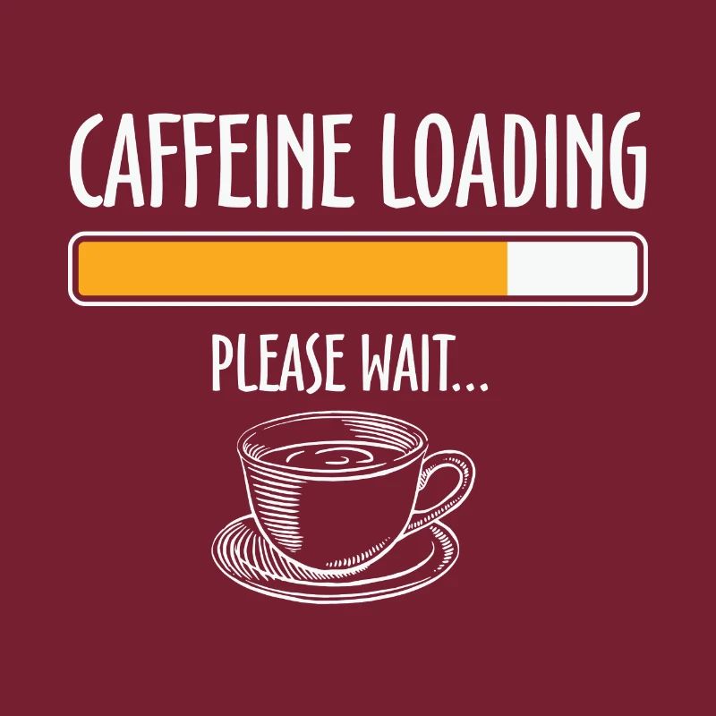 Kaffee Zitat Koffein Laden Bitte warten Sie Kaffee