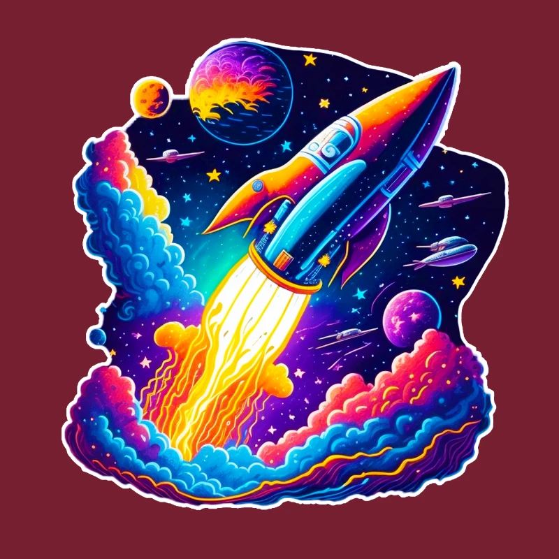 Vue de l’espace / Fusée