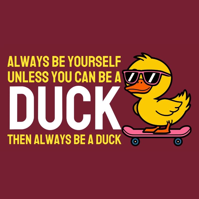 Sei immer du selbst, es sei denn, du kannst eine Ente sein Ente
