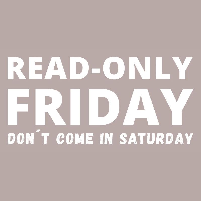 Read Only Friday Admin Informatik IT EDV Nerd