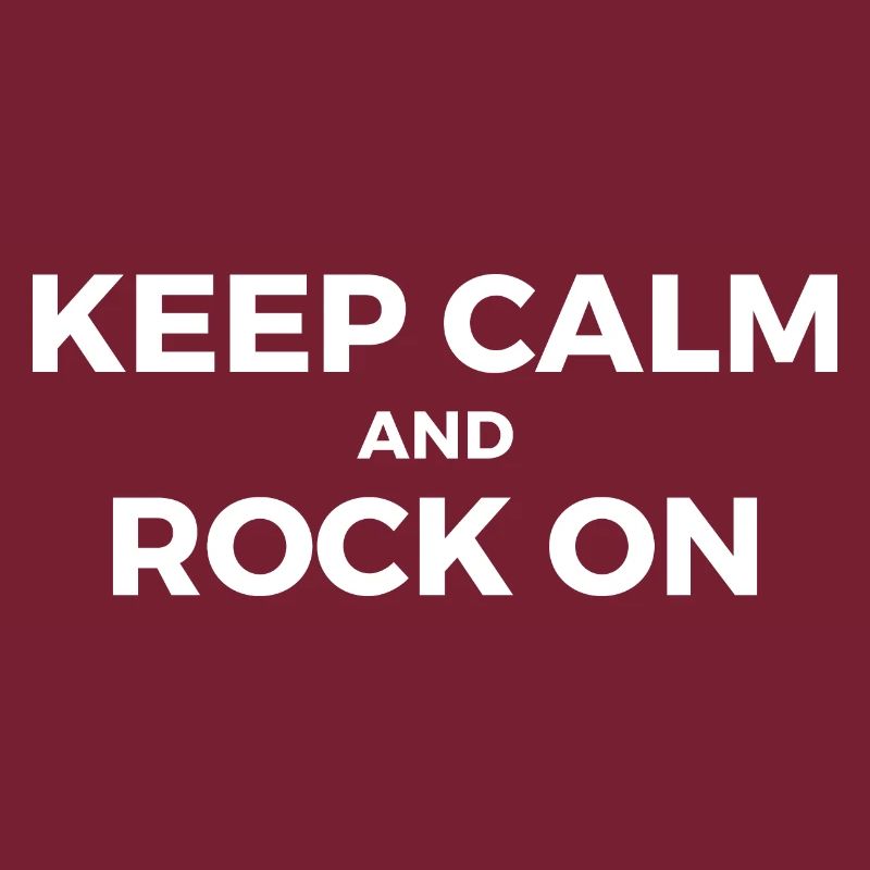 keep calm and rock on text design