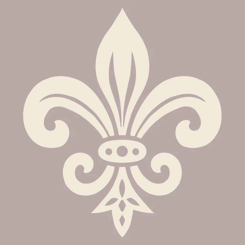 Schlichtes Fleur de lis Design