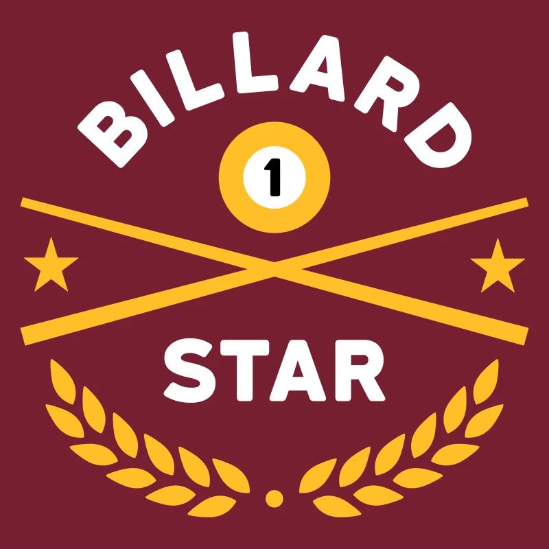 Étoile de billard (queues de billard, boule de billard, étoiles)