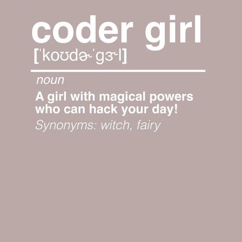 Coder Girl Software Developer Engineer Gift