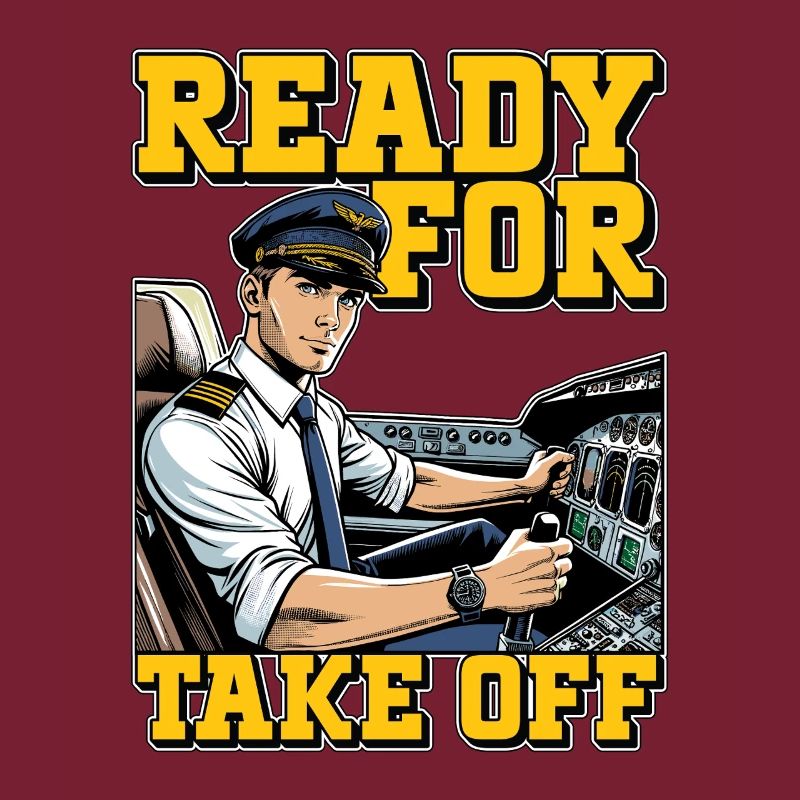 Flight Instructor Ready For Take Off Pilot School