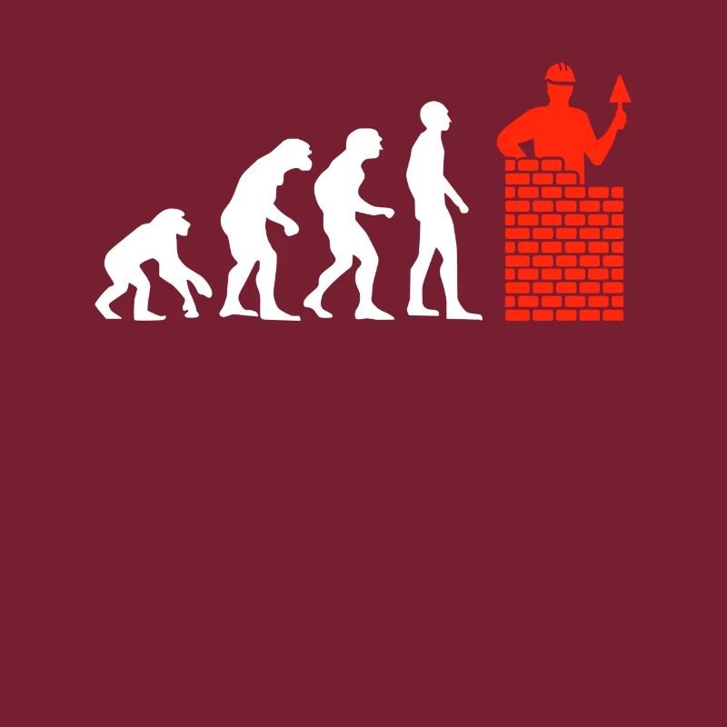 Handwerker Maurer Geschenk Heimwerker Evolution