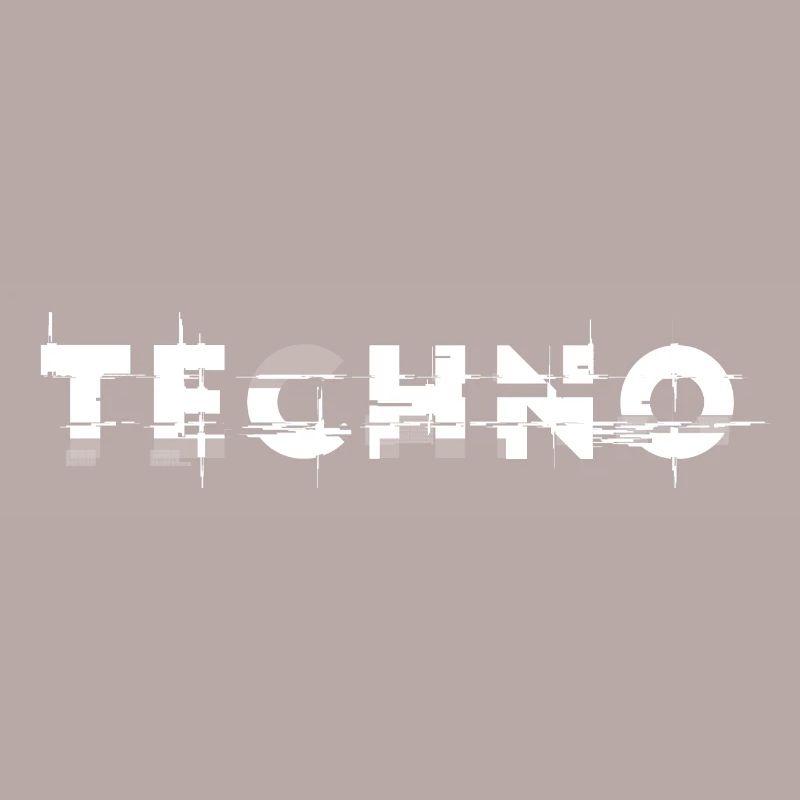Techno design glitch, pour DJ EDM Techno House