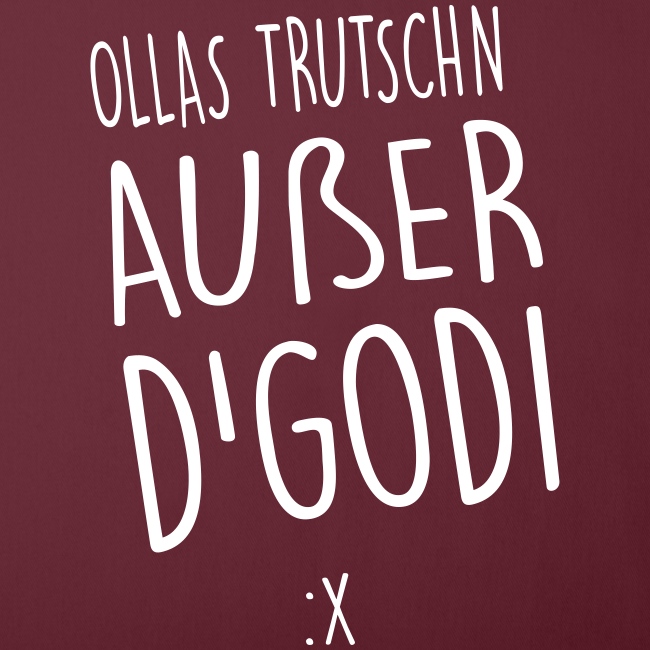 Vorschau: Ollas Trutschn außer d Godi - Polster mit Füllung 44x44 cm