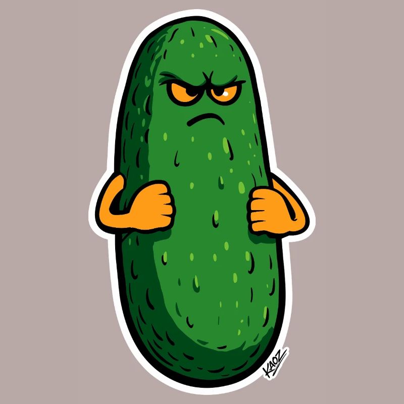 Grumpy Pickle Maskottchen