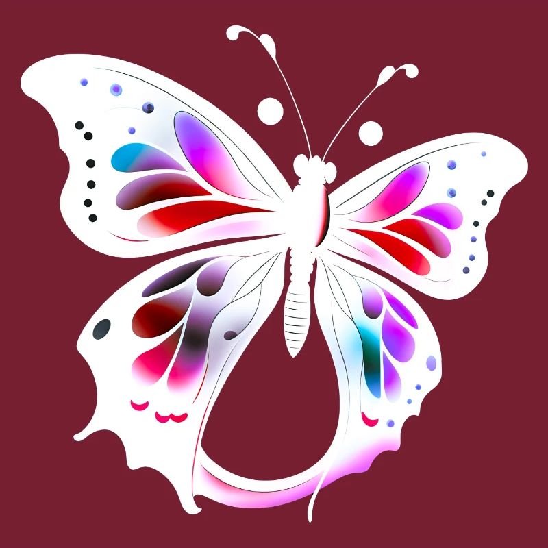 Papillon multicolore
