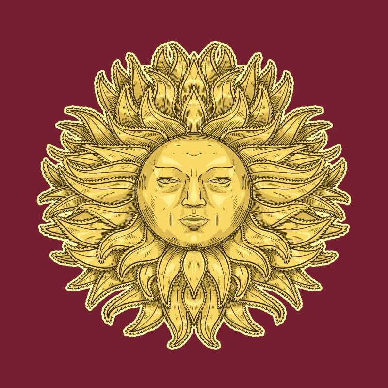 Great Sun with Face