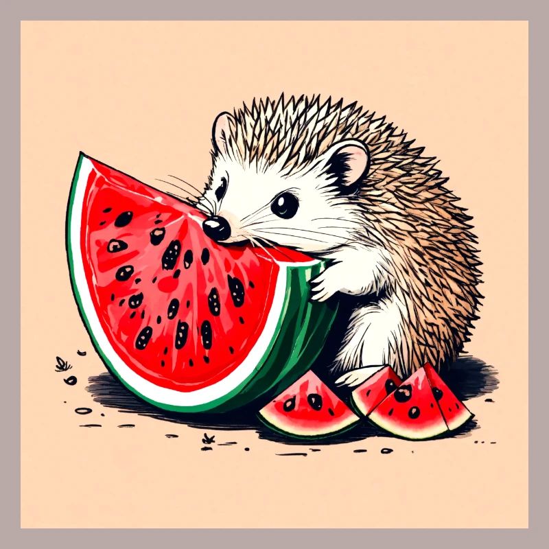 Hérisson Pastèque