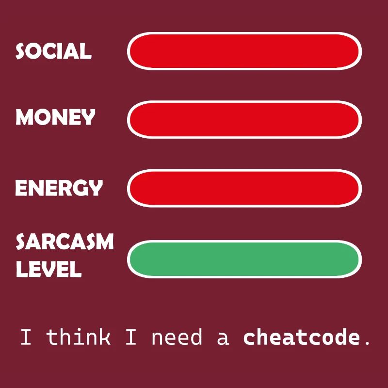 Ich glaube, ich brauche einen Cheatcode.