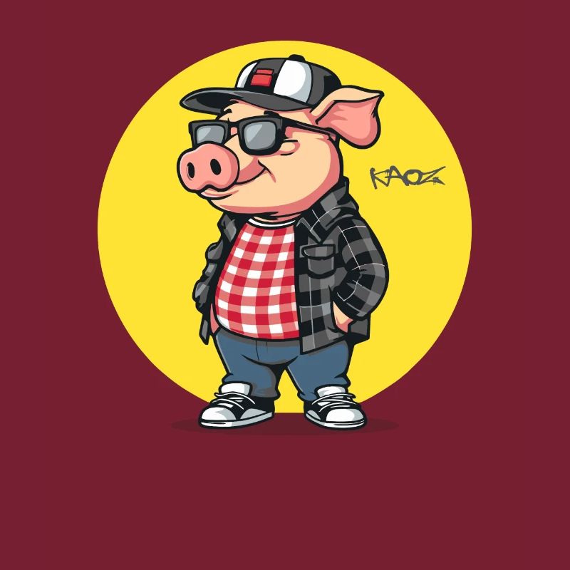 Cool Friday dans un style décontracté : Pig