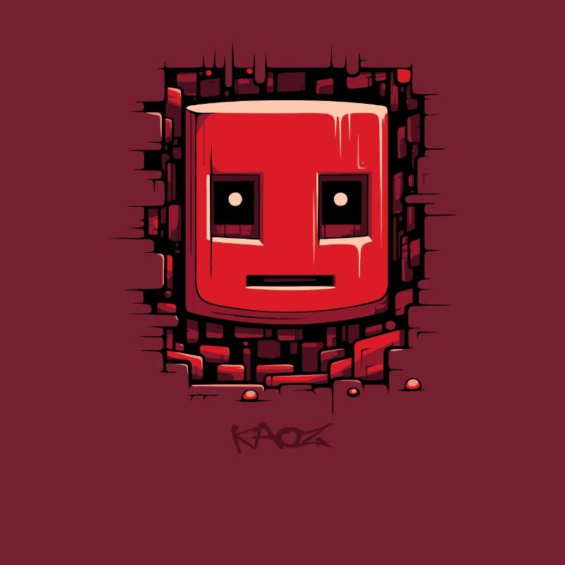 Cracked Surface: Robot Face