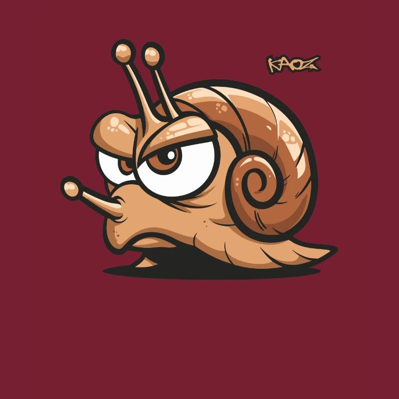 An annoyed snail