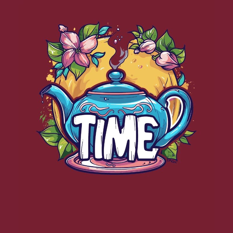 This teapot says it's tea time