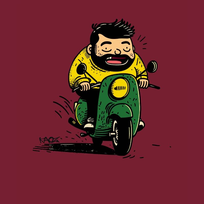 Buddy, der König des Moped-Rollers, Biker