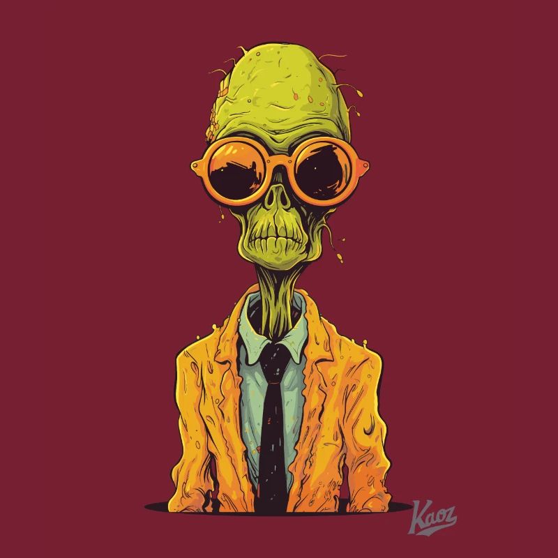 Le bourreau de travail zombie extraterrestre