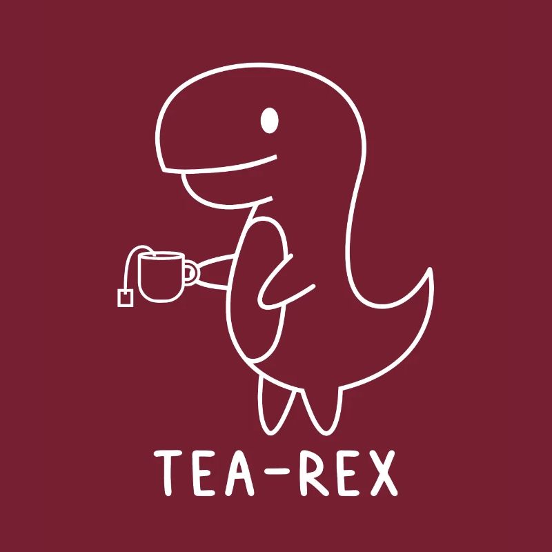 Funny Tea Rex Dinosaur Humor Cute Tea Rex Design