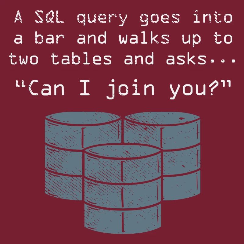 An SQL Query Goes Into A Bar