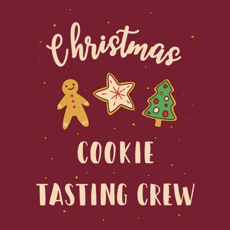 Équipe de dégustation de biscuits de Noël